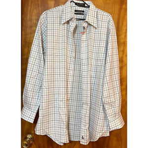 Nordstrom Smartcare Long Sleeve Plaid Shirt,  Traditional Fit 16.5 x 34